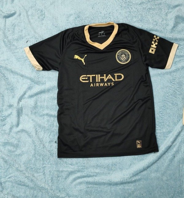 CAMISETA MANCHESTER CITY SUPLENTE NEGRA