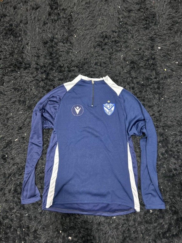BUZO MEDIO CIERRE VELEZ AZUL